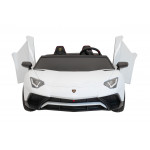 Elektrické autíčko Lamborghini Aventador SV 2x200W 24V - dvojmiestne - biele